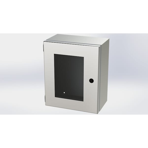 1/4 Turn Latch Electrical Enclosures, 12 in H, 6 in D, 10 in W, NEMA 3R, 4, 4X, 12, 13